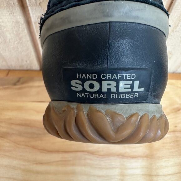 Sorel Out N About Plus Waterproof Boots W 9.5 Black Suede Waterproof Winter Mid - Picture 6 of 8